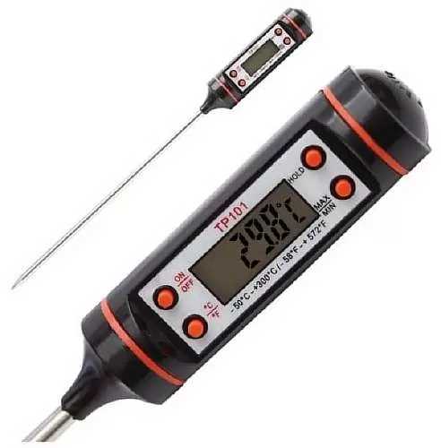 Термометр-щуп цифровой -50 300 гр.С., толщина щупа 4 мм. TP-101